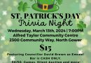 Annual ROSSS St. Patrick’s Day Fundraising Trivia Night March 13